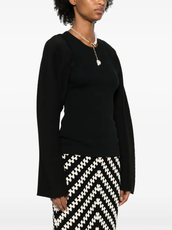 Nanushka Yarah Layered Top | Black | FARFETCH