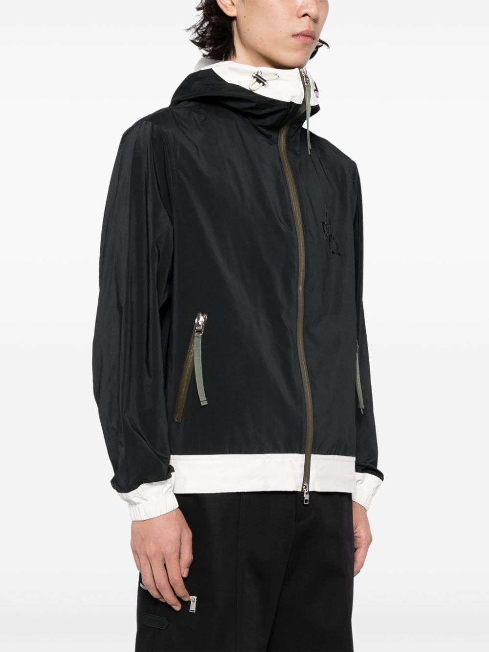 Alexander McQueen high-neck zip-up hooded jacket Men