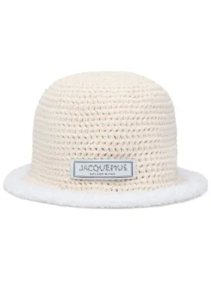 Jacquemus Le Bob Artichaut バケットハット | ニュートラル | FARFETCH JP