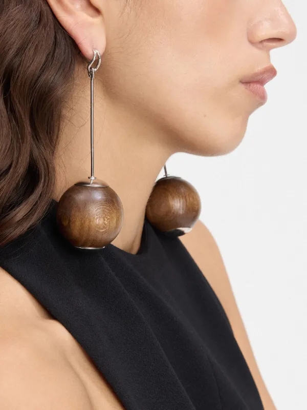 Jacquemus Les Grandes Boucles Nodo Earrings | Silver | FARFETCH