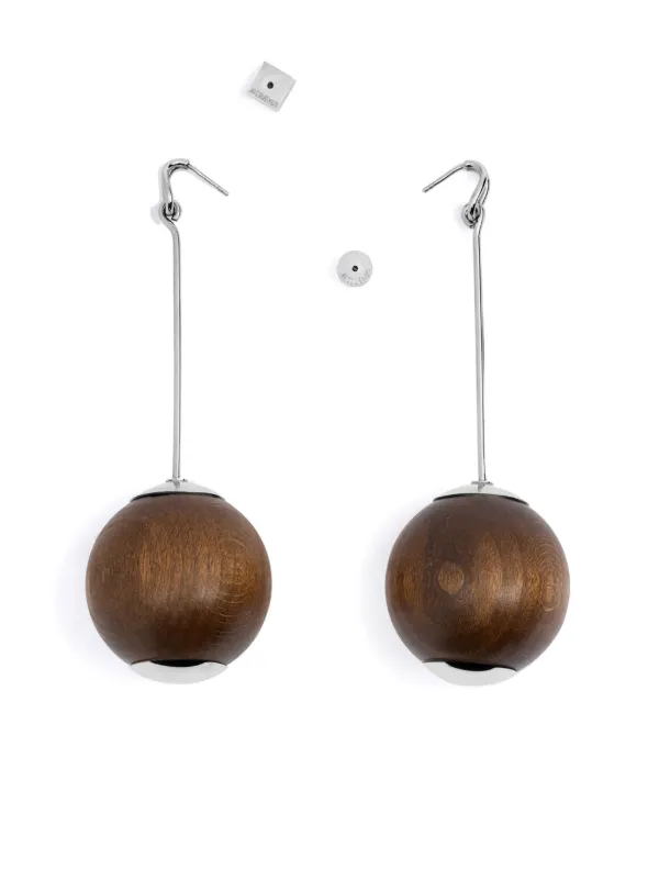 【Jacquemus】 Les Grandes Boucles Nodoドロップイヤリング Les Grandes Boucles Nodo drop earrings in gold - Jacquemus