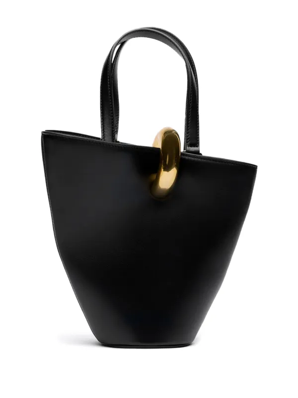 トートバッグ JACQUEMUS FW25 LE PETIT BAMBOLA (BAW00389AC1 1C01990) Jacquemus Le Petit Bambola Leather Tote Bag | Black | FARFETCH