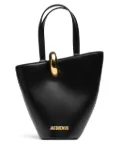 Jacquemus Le Petit Bambola leather tote bag - Black