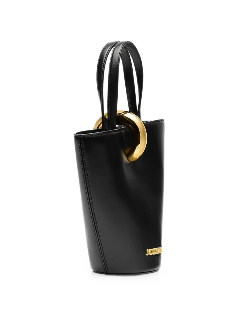 Jacquemus Le Petit Bambola leren shopper Zwart