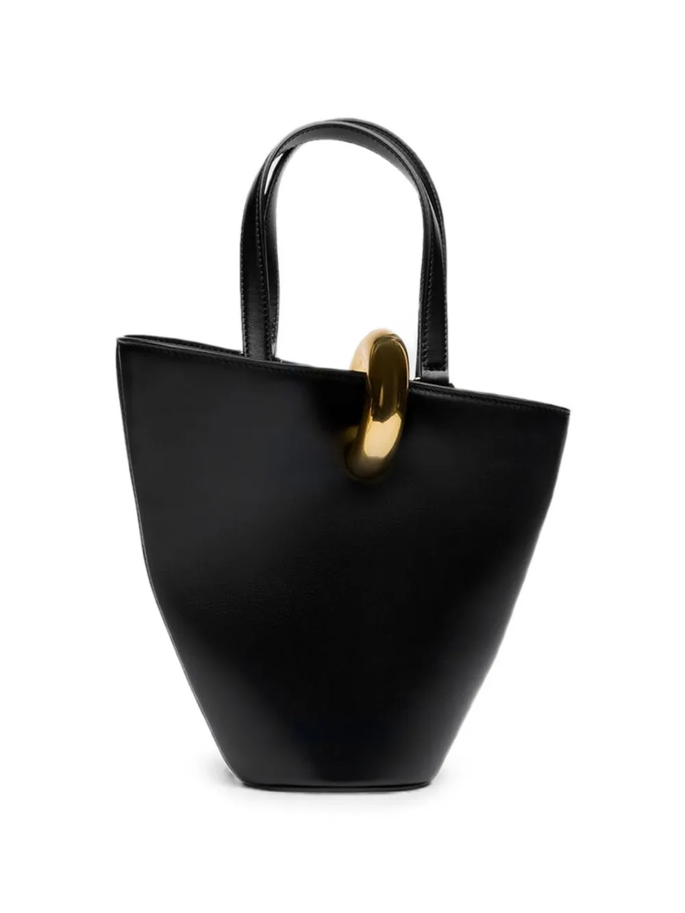 Jacquemus Le Petit Bambola leren shopper Zwart