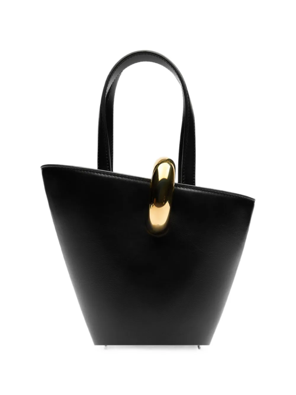 Jacquemus Le Petit Bambola leren shopper Zwart