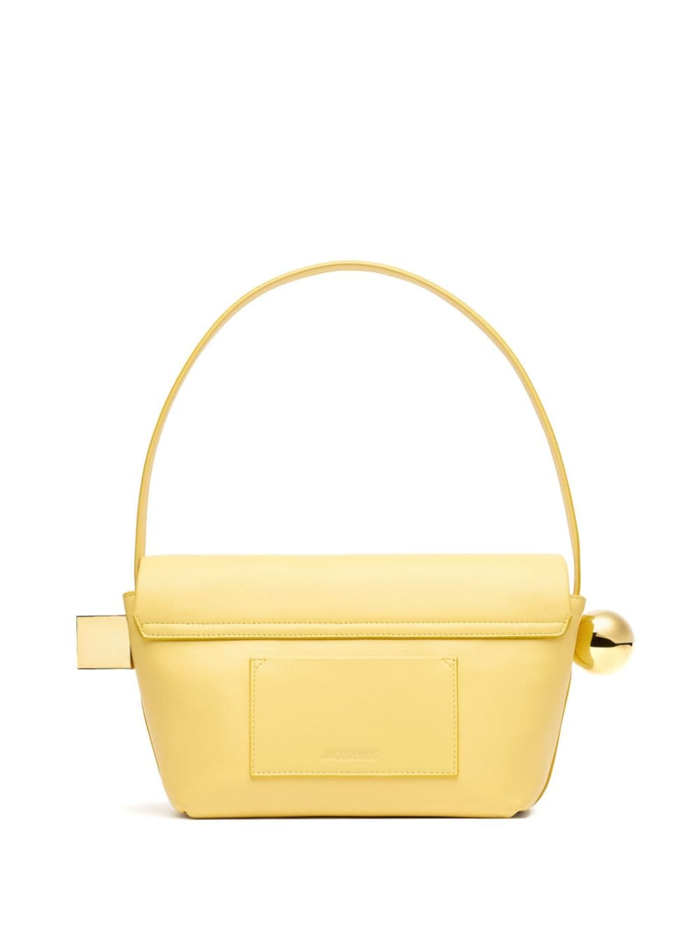 Shop Jacquemus Le Rond Carré Shoulder Bag In Yellow