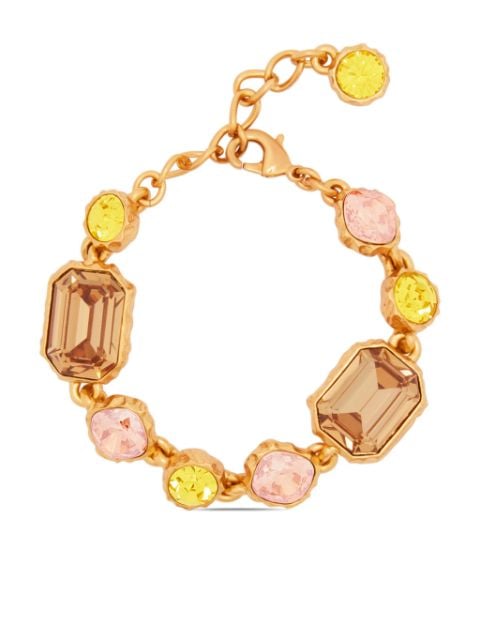 Oscar de la Renta crystal-embellished chain bracelet 