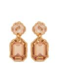 Oscar de la Renta Classic Crystal drop earrings - Neutrals