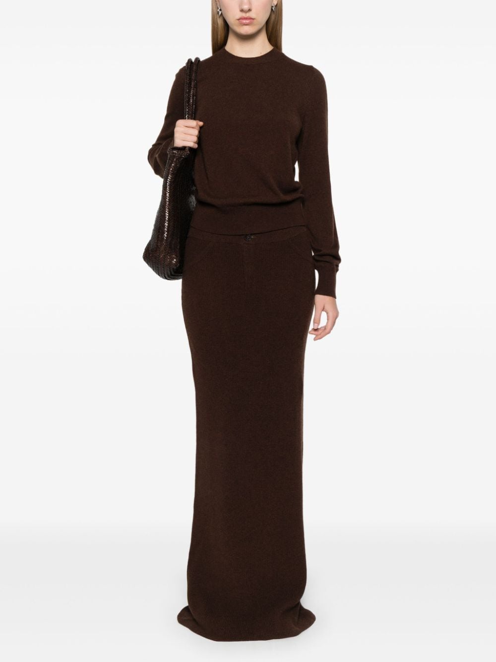 Shop Aya Muse Vola Sweater In Brown