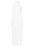 Isa Boulder Walking sheer-panels maxi dress - White