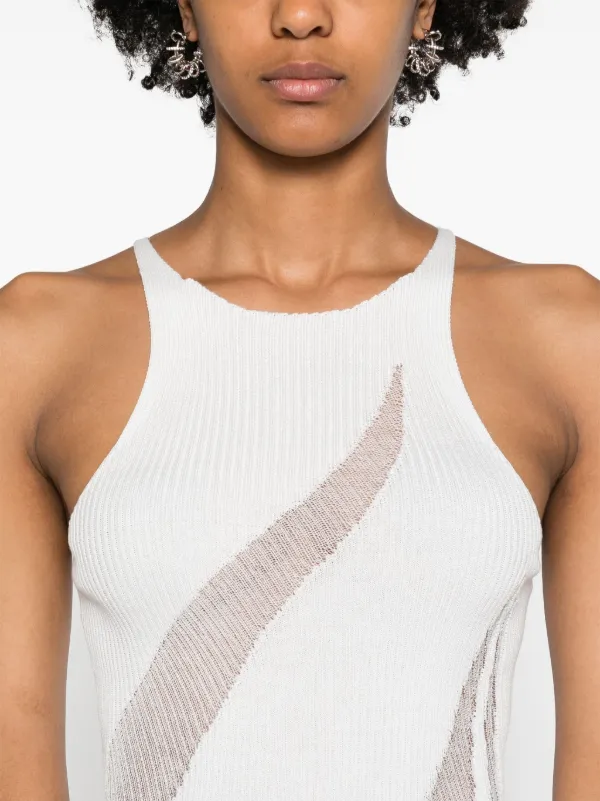 Isa Boulder Walking sheer-panels Maxi Dress | White | FARFETCH