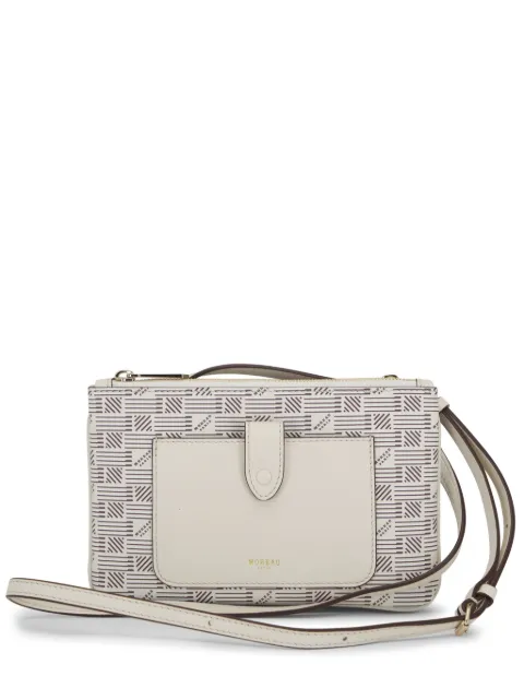 Moreau monogram leather crossbody bag