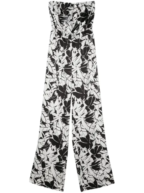 Michael Michael Kors palm tree-print satin jumpsuit