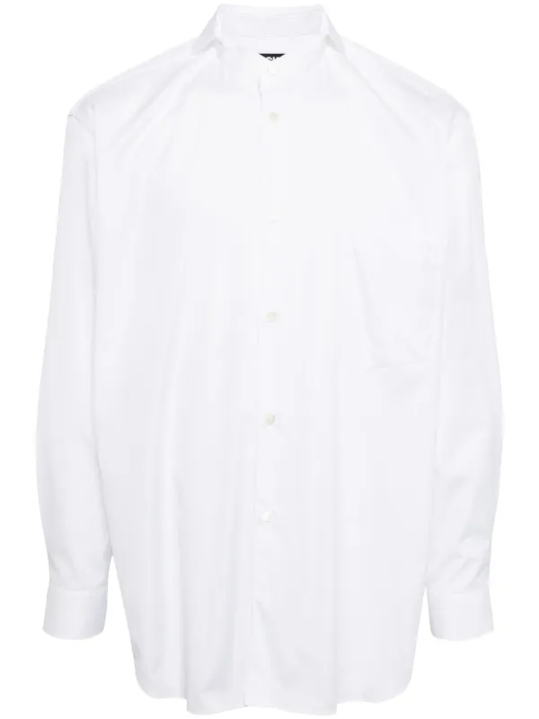 Black Comme Des Garçons コットンポプリン シャツ | ホワイト