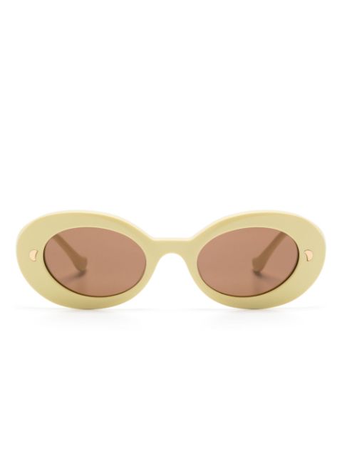 Nanushka Giva oval-frame sunglasses Men