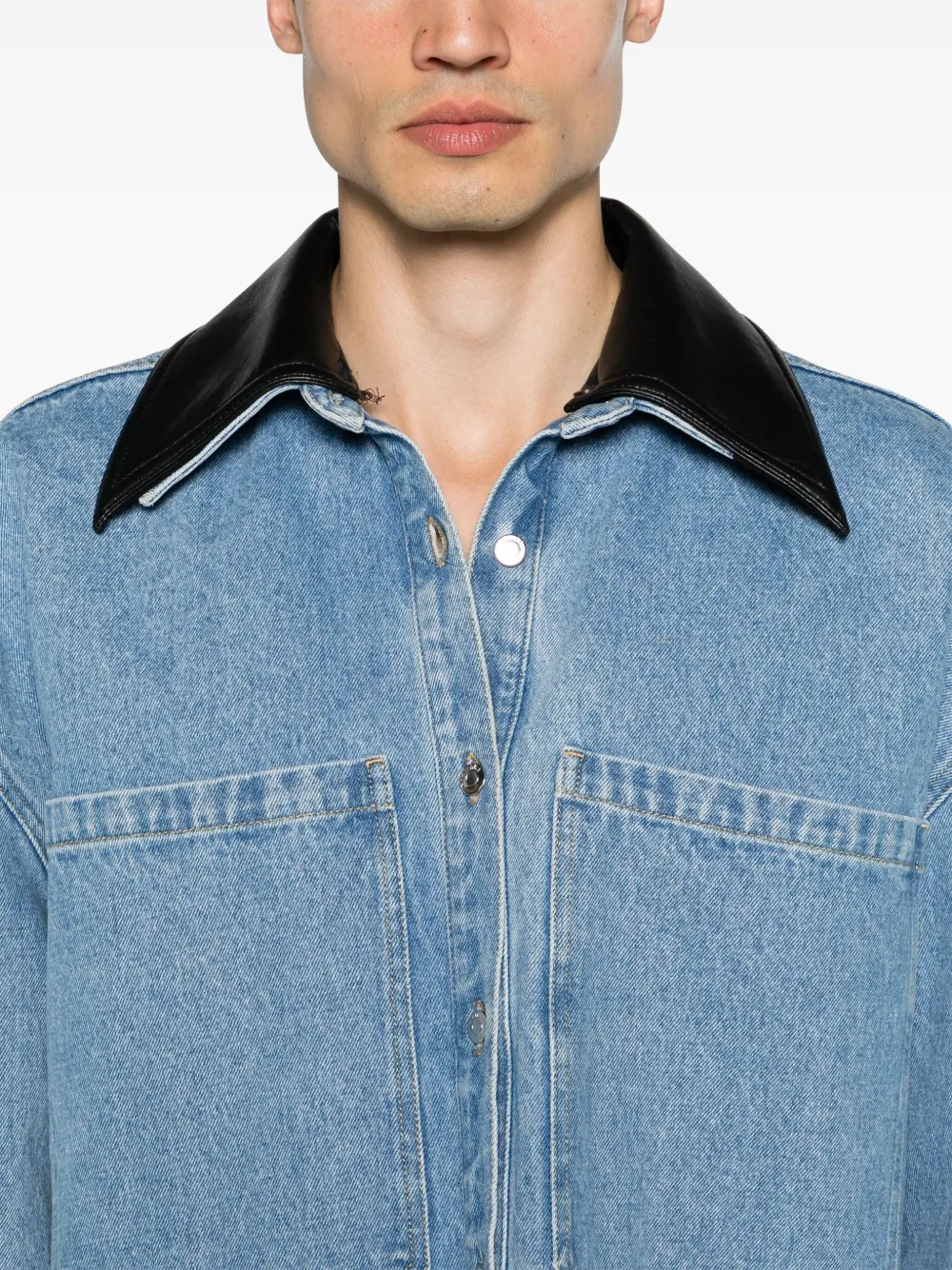Nanushka Giacca-camicia denim | Image 6