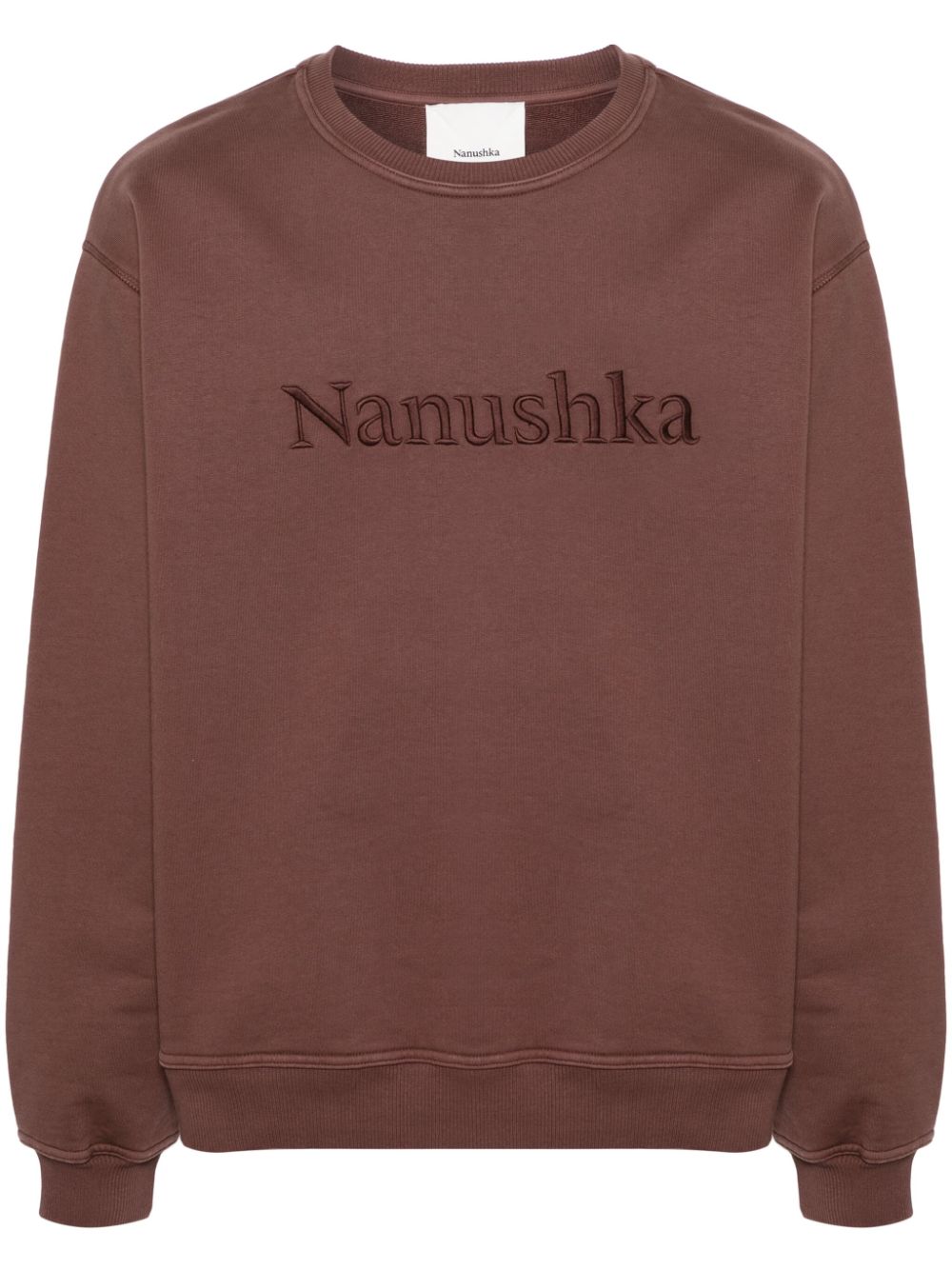 logo-embroidered cotton sweatshirt