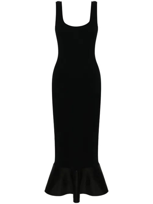Robe mi-longue à ourlet péplum - Nanushka - Modalova