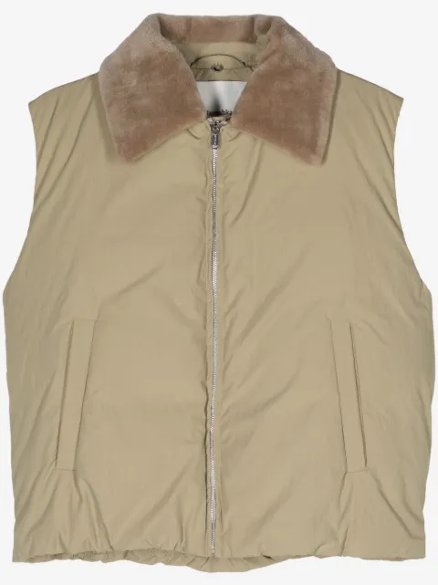 Nanushka fleece-collar padded gilet