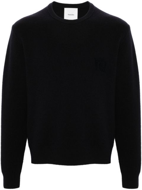 Nanushka motif-embroidered wool jumper Men