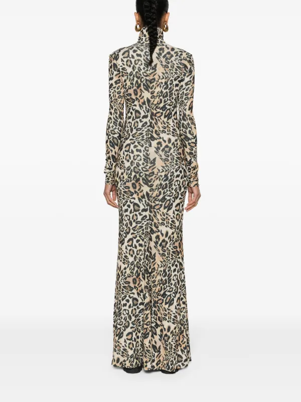 snakeskin-print long-sleeve T-shirt