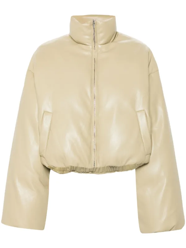 Nanushka leather puffer on sale