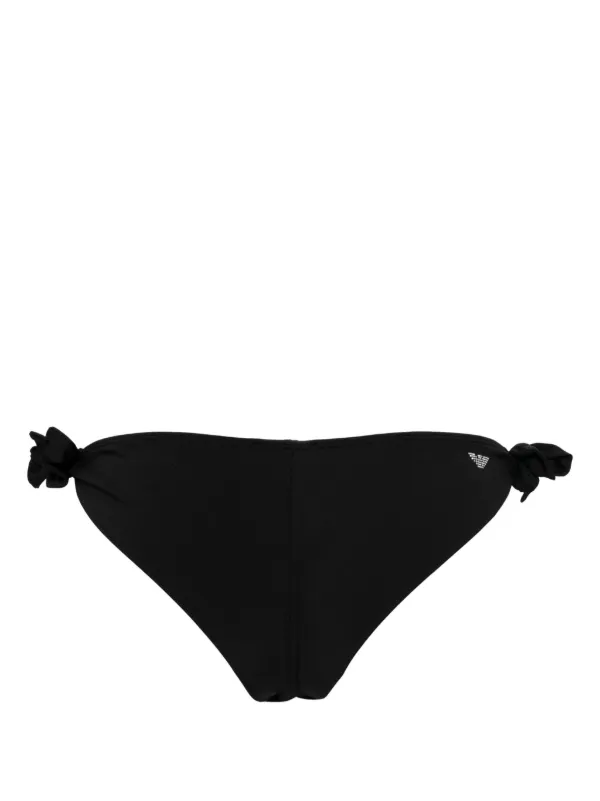 ［関税送料込］EMPORIO ARMANI Swimsuit (bikini pants) Emporio Armani side-tie Bikini Bottoms | Black | FARFETCH