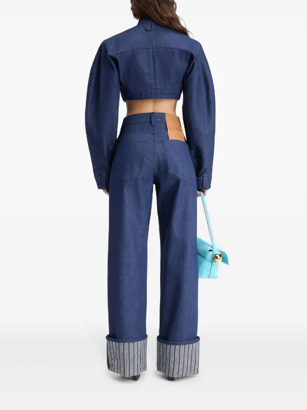 【関税＆送料込み】Jacquemus The De-NARmes Jeans With Zip Jacquemus Le De-Nîmes Wide-leg Jeans Denim Jacquemus
