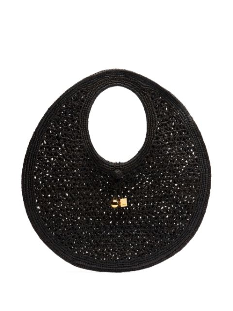 Jacquemus Le Rond Spiaggia raffia shoulder bag Women