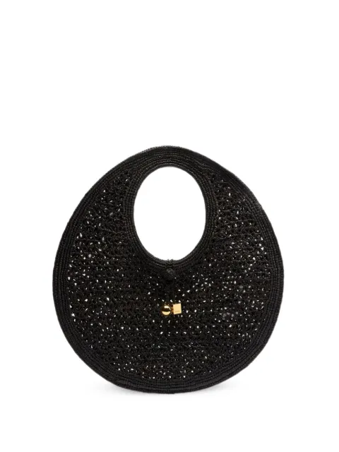 Jacquemus Le Rond Spiaggia raffia shoulder bag