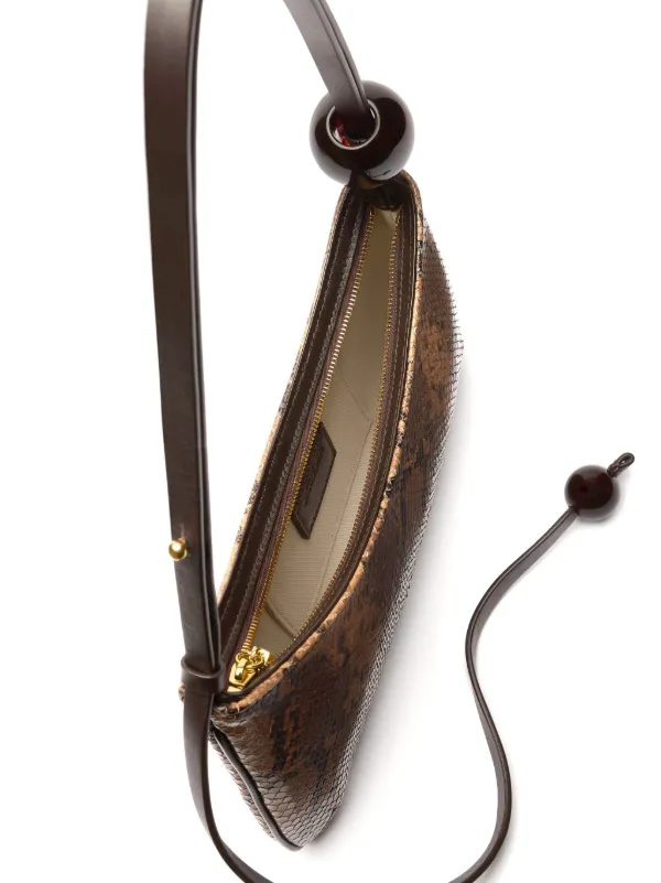 ショルダーバッグ・ポシェット JACQUEMUS Le Bisou Perle - Jacquemus - Leather - Brown Le Bisou Perle leather shoulder bag in brown - Jacquemus