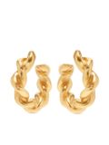 Oscar de la Renta Small Rope hoop earrings - Gold