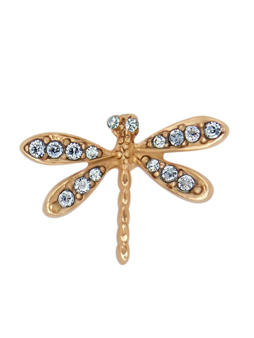 Image 2 of Oscar de la Renta Dragonfly crystal-embellished earrings