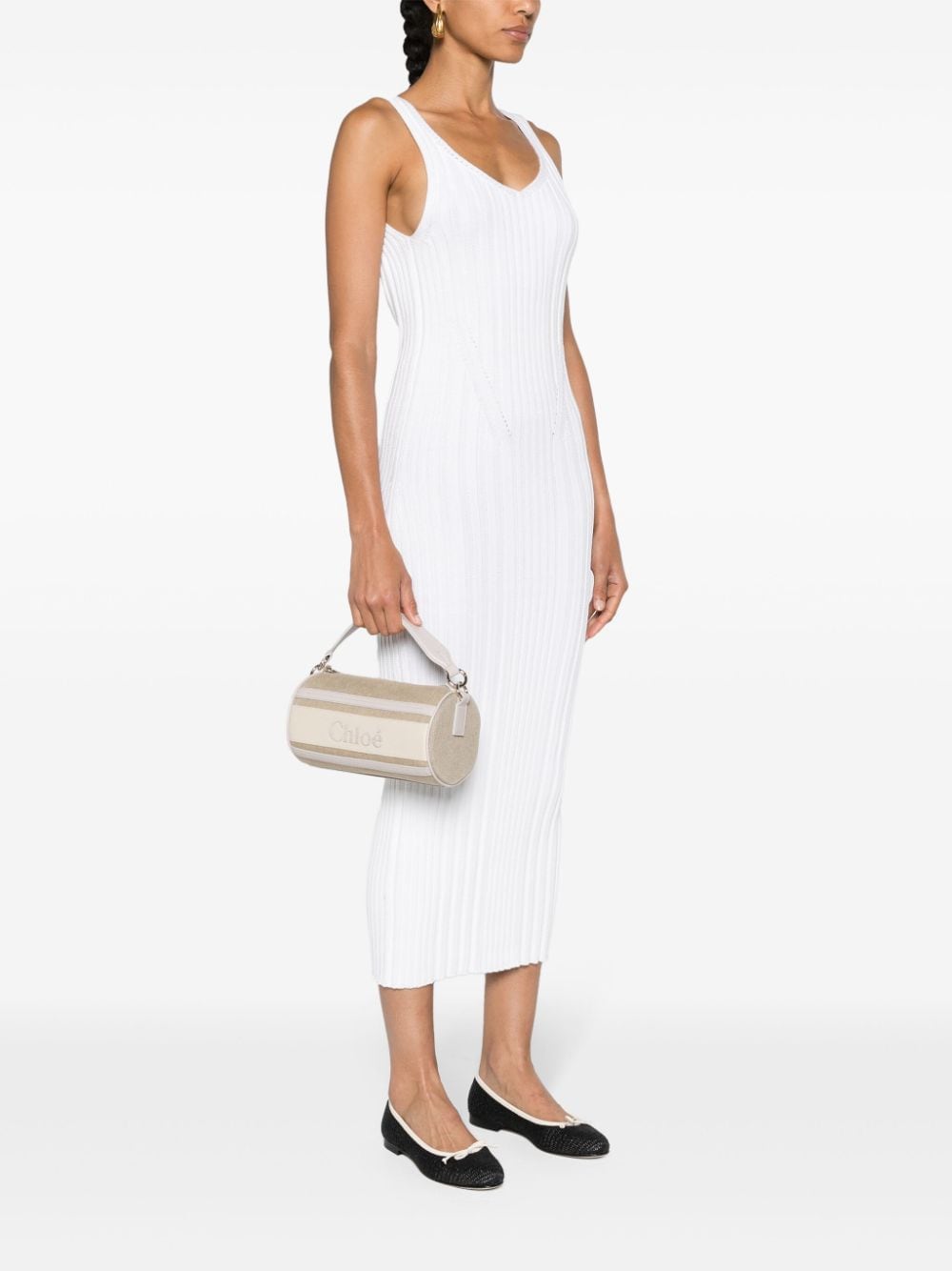 Chloé Tube Linen Shoulder Bag | Neutrals | FARFETCH