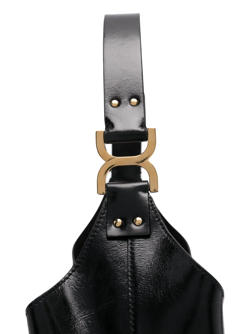 Chloé Marcie leren shopper Zwart