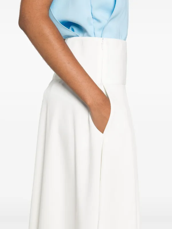 パンツ ALAIA WHITE ASYMMETRICAL TROUSER SKIRT Alaïa White asymmetrical trouser skirt | TheDoubleF