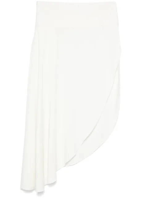 Alaïa falda midi con diseño asimétrico