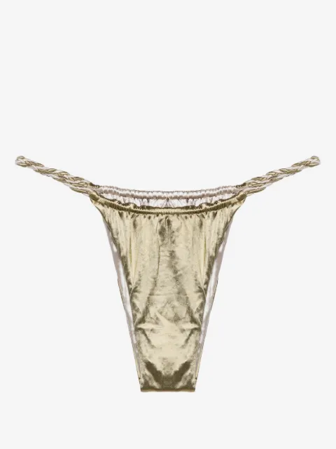 Isa Boulder Slip bikini reversibile con lacci intrecciati