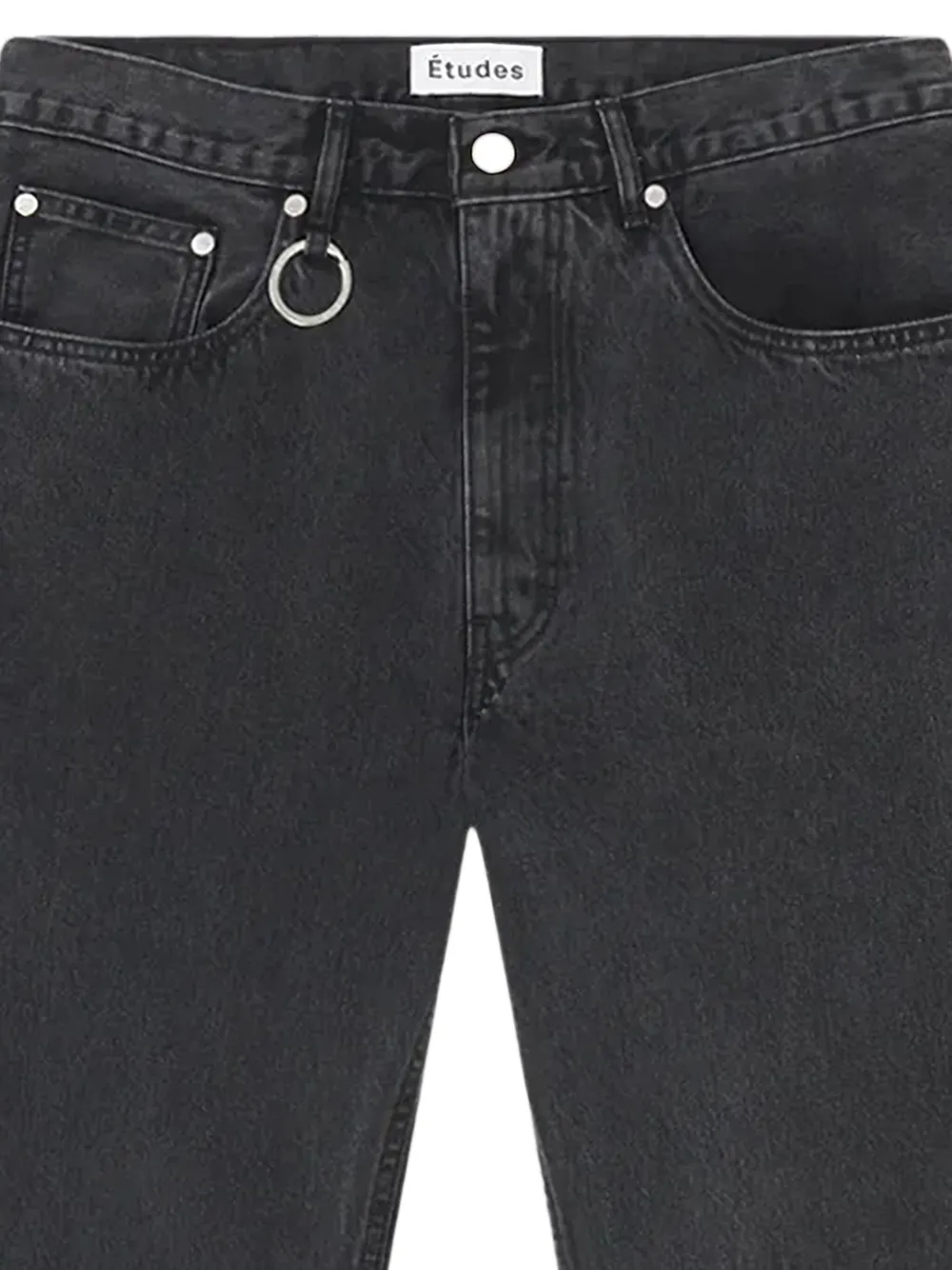 Études Studio Regular jeans met ringdetail - Zwart