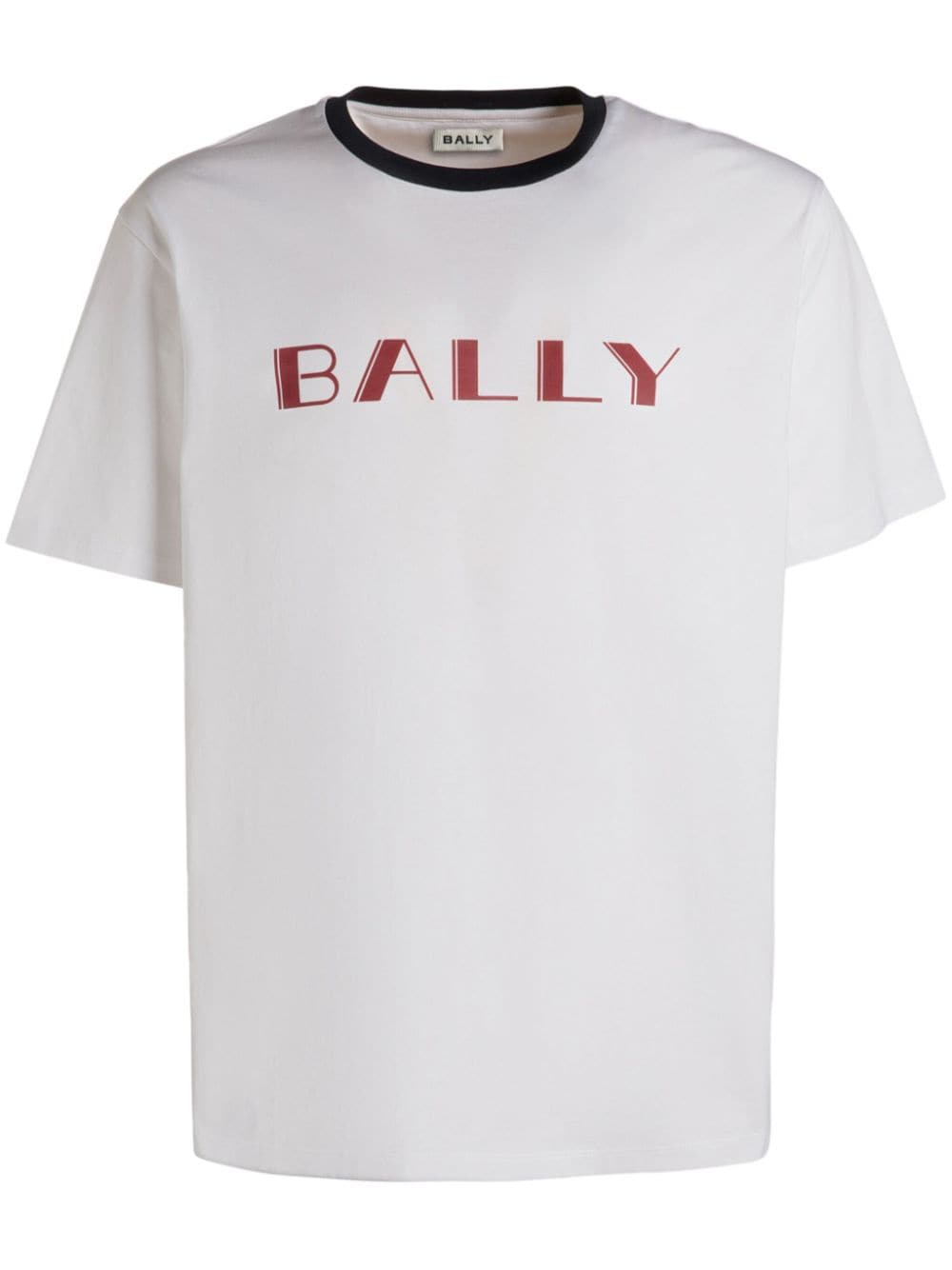 Bally Logo-print Organic-cotton T-shirt In White