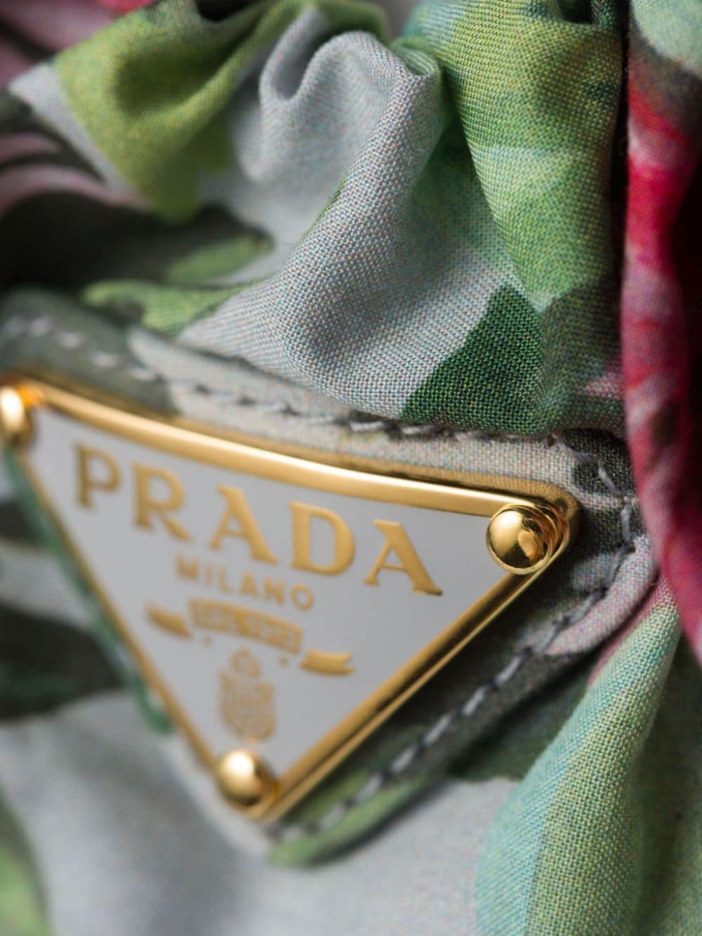 Image 2 of Prada floral-print scrunchie