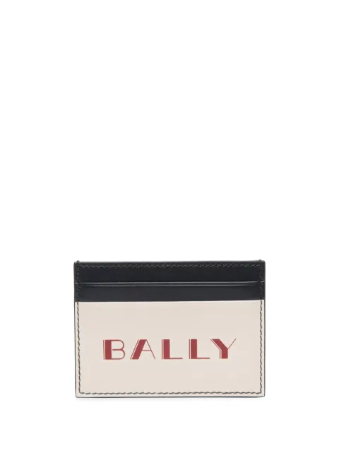 Bally porte-cartes à slogan imprimé