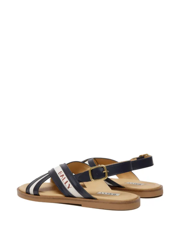 店内商品がすべてレジにて半額！！ Bally crossover-straps FARFETCH | Black | Sandals Leather 靴