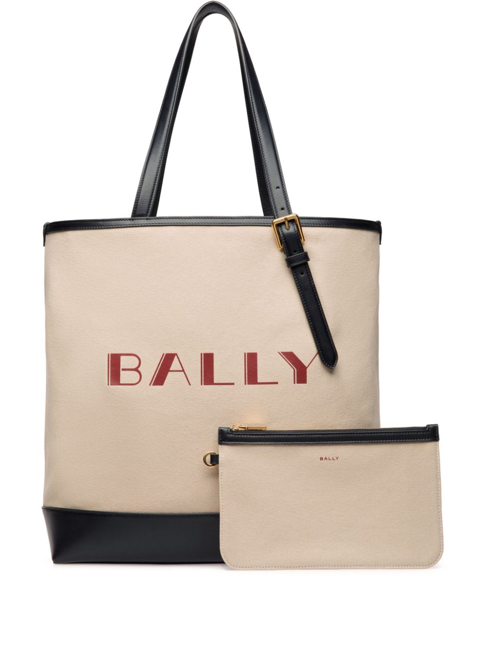 Bally Summer Capsule Canvas Tote Bag In Neutrals
