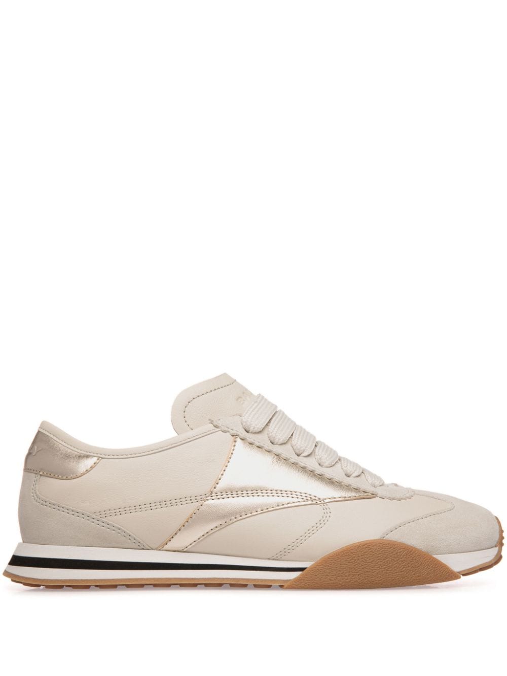 Bally Sussex Leather Sneakers In Gray