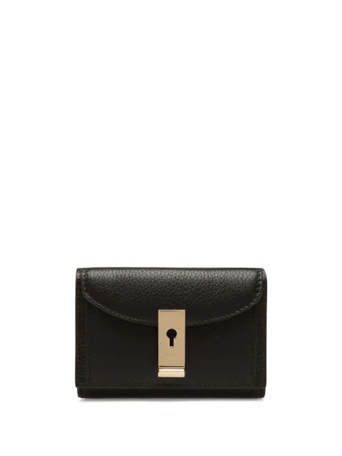 Bally cartera con placa del logo