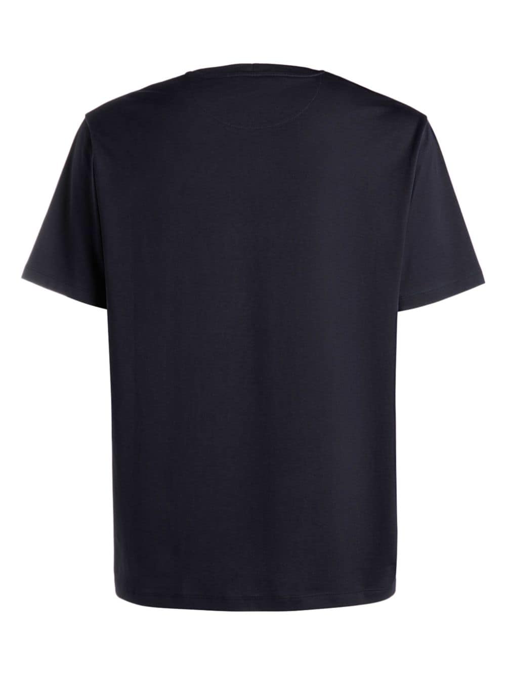 Bally logo-print organic-cotton T-shirt - Blauw