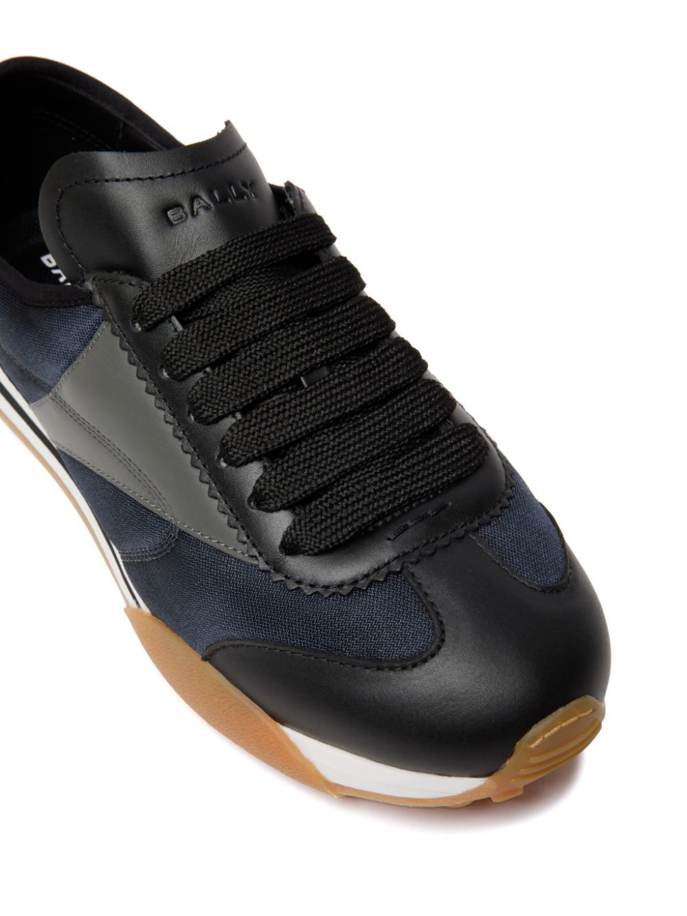 Shop Bally Sonney Lace-up Leather Sneakers In Black