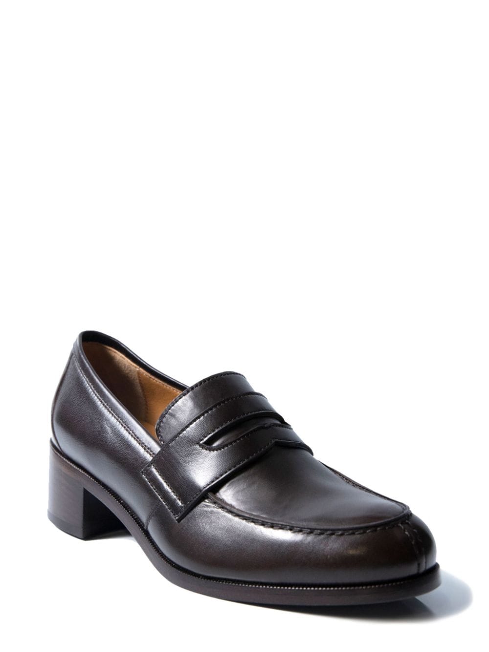 The Row Vera 45mm leather pumps - Bruin